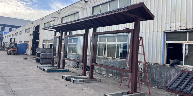 浙江仿古候車亭驚艷亮相并安裝完畢